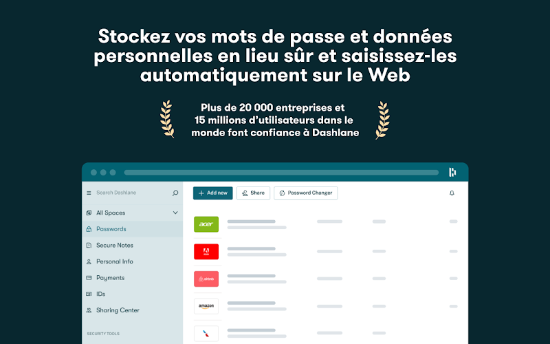 10 des meilleures extensions Chrome pour les agences digitales 4 Dashlane – Gère tes mots de passe en toute sécurité