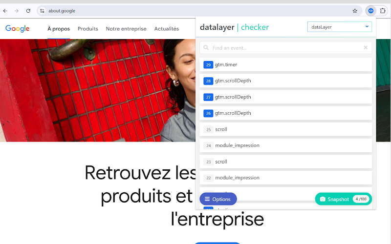 10 des meilleures extensions Chrome pour les agences digitales 8 DataLayer Checker – Vérifie tes balises GTM rapidement