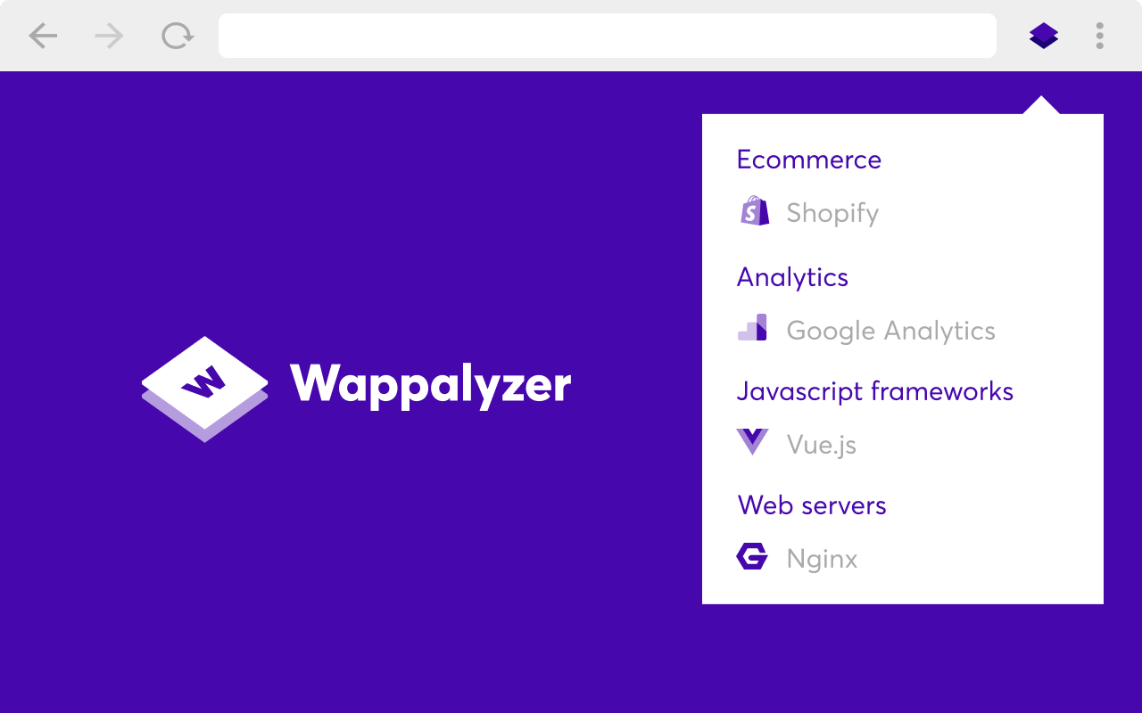 10 des meilleures extensions Chrome pour les agences digitales 2 Wappalyzer – Analyse des technologies web en un clic